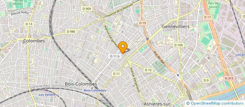 localisation de l'entreprise AUTO SERVICES BOIS COLOMBES à BOIS-COLOMBES
