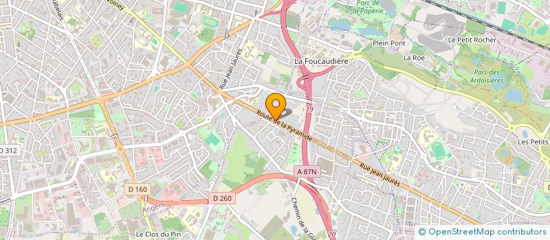 localisation de l'entreprise AUTO SERVICES CENTER à ANGERS