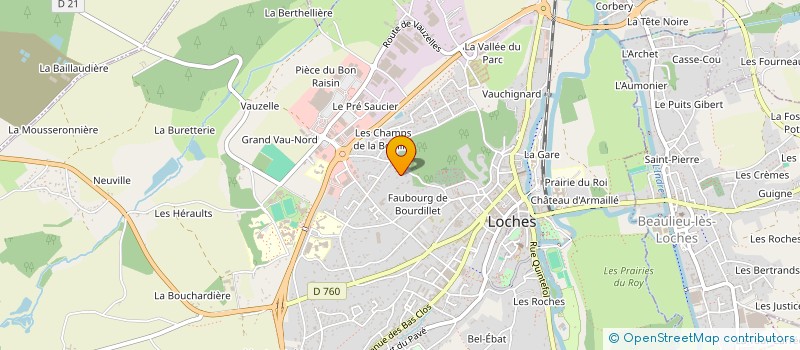 localisation de l'entreprise AUTO SERVICES DE TOURAINE à LOCHES