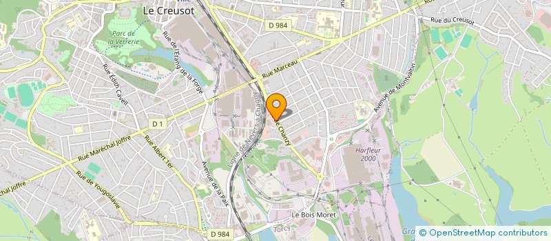 localisation de l'entreprise AUTO SERVICES DU CREUSOT à LE CREUSOT