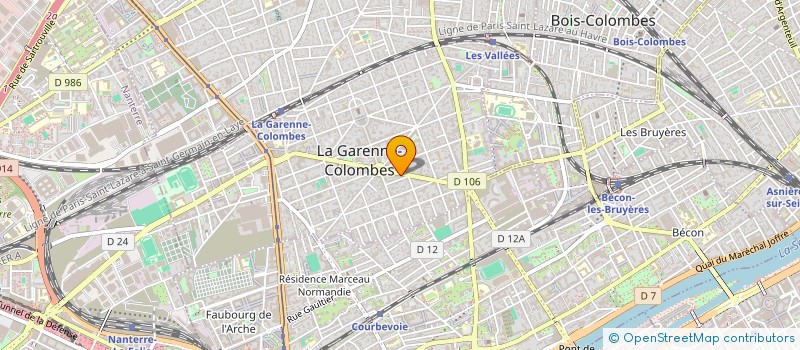 localisation de l'entreprise AUTO SERVICES LA GARENNE à LA GARENNE-COLOMBES