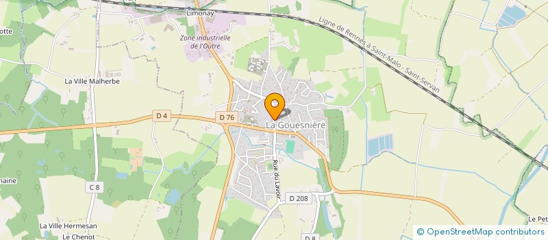 localisation de l'entreprise AUTO SERVICES LA GOUESNIERE  LA GOUESNIERE