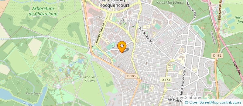 localisation de l'entreprise AUTO SERVICES & NETTOYAGE ECOLOGIQUE VAPEUR VITRAGE  LE CHESNAY-ROCQUENCOURT