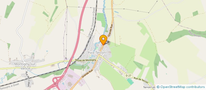 localisation de l'entreprise AUTO SERVICES PIXIEN  POIX-TERRON