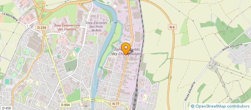 localisation de l'entreprise AUTO-SERVICES89 à AUXERRE