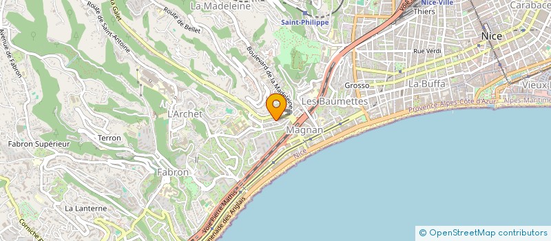 localisation de l'entreprise AUTO SHOP DIFFUSION à NICE