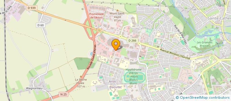 localisation de l'entreprise AUTO SITE à ARRAS