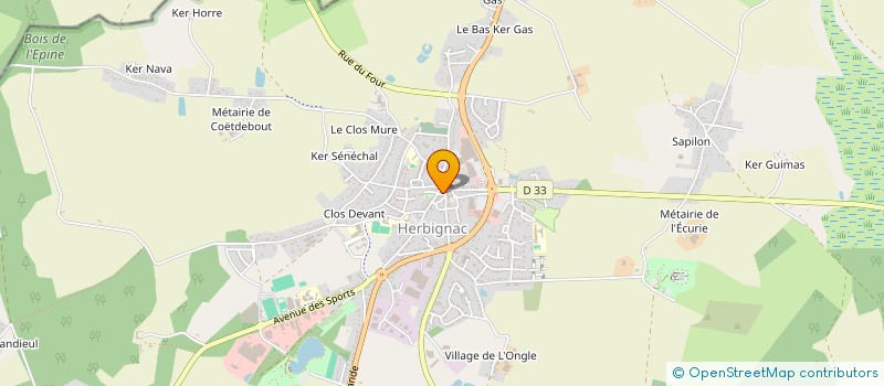 localisation de l'entreprise AUTO-SOLID'HER à HERBIGNAC