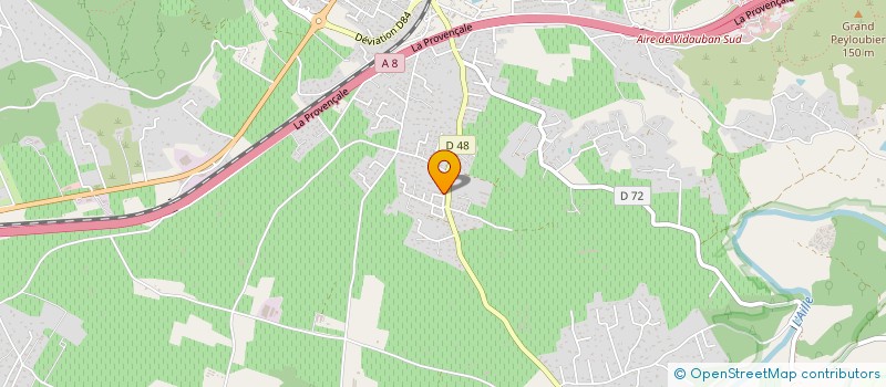 localisation de l'entreprise AUTO SOLIDARITE  VIDAUBAN