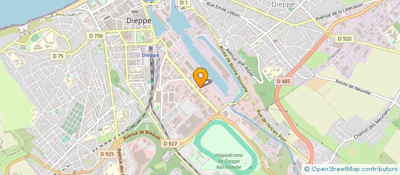 localisation de l'entreprise AUTO SP NORMANDIE LITTORAL à DIEPPE