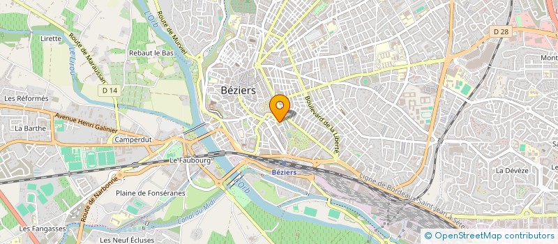 localisation de l'entreprise AUTO SPECIALITES DU MIDI à BEZIERS