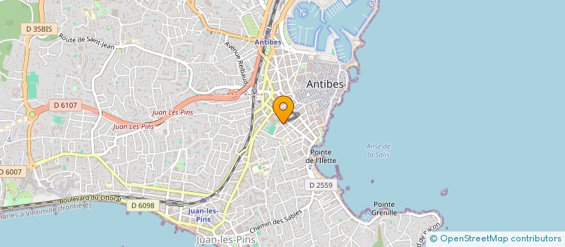 localisation de l'entreprise AUTO SPORT à ANTIBES