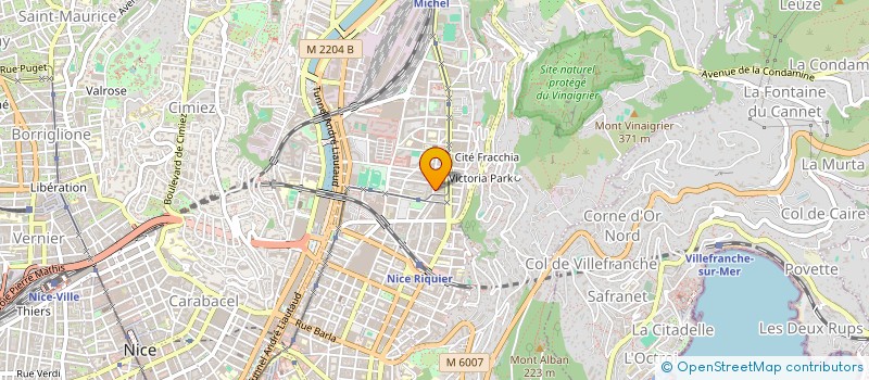 localisation de l'entreprise AUTO SPORT LOCATION à NICE