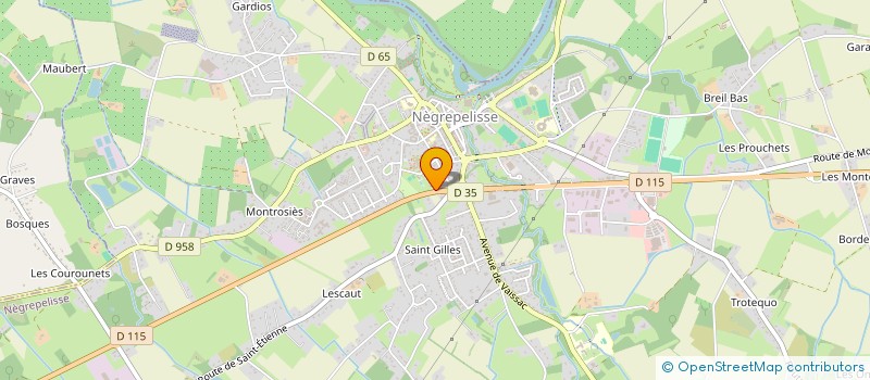 localisation de l'entreprise AUTO SPORT PASSION  NEGREPELISSE