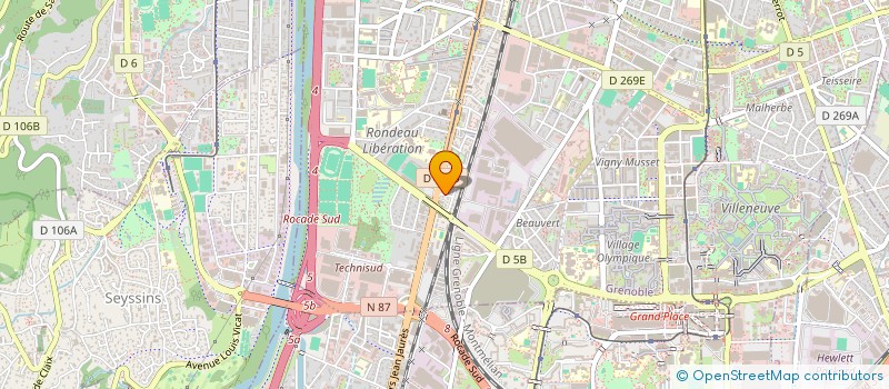 localisation de l'entreprise AUTO SPRINT à GRENOBLE