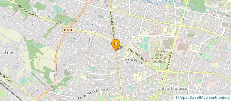 localisation de l'entreprise AUTO SPRINT SA à LONS