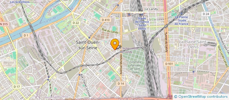 localisation de l'entreprise AUTO ST OUEN à SAINT-OUEN-SUR-SEINE