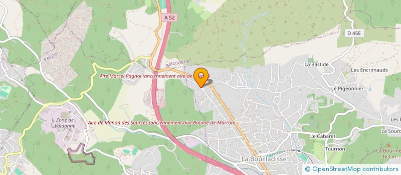 localisation de l'entreprise AUTO STANDING TRANSPORT  LA BOUILLADISSE