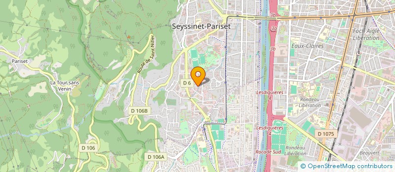 localisation de l'entreprise AUTO STAR 38 à SEYSSINET-PARISET