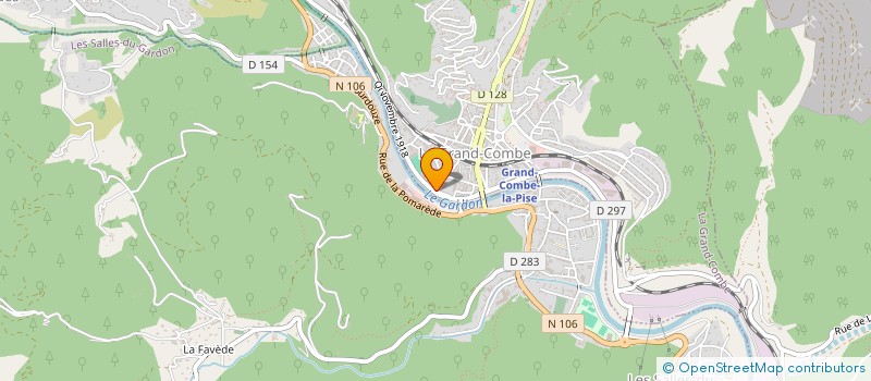 localisation de l'entreprise AUTO STAR  LA GRAND-COMBE