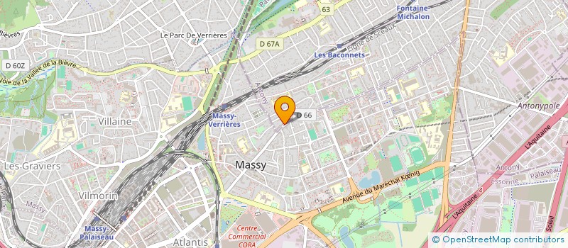 localisation de l'entreprise AUTO STAR à ANTONY
