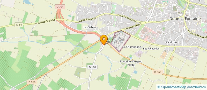 localisation de l'entreprise AUTO START REPAINT à DOUE-EN-ANJOU