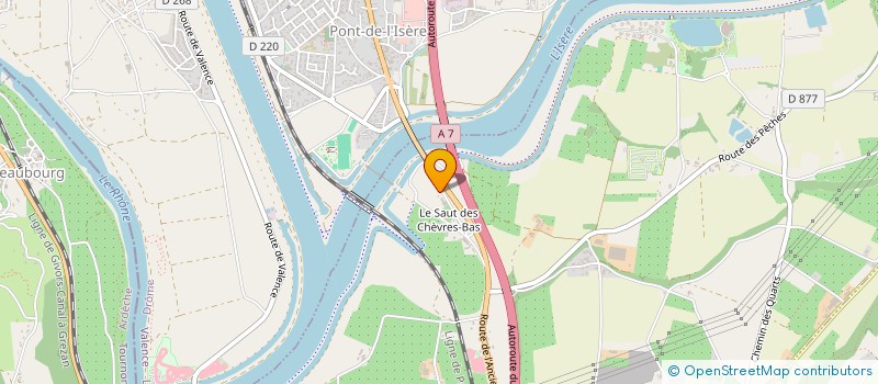 localisation de l'entreprise AUTO STOCK à CHATEAUNEUF-SUR-ISERE