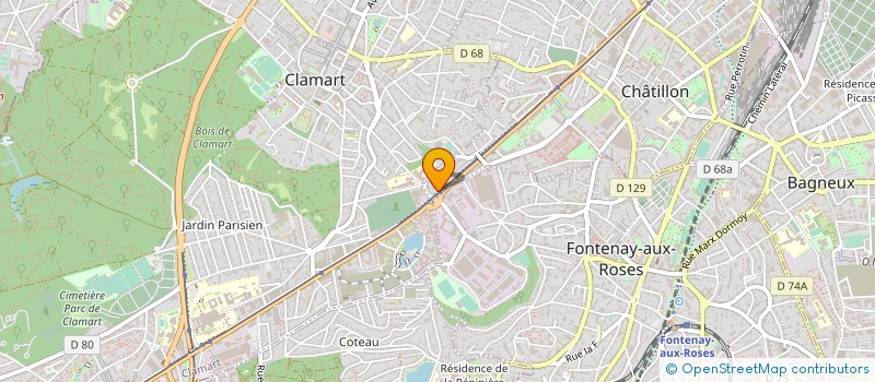 localisation de l'entreprise AUTO STOP à CHATILLON