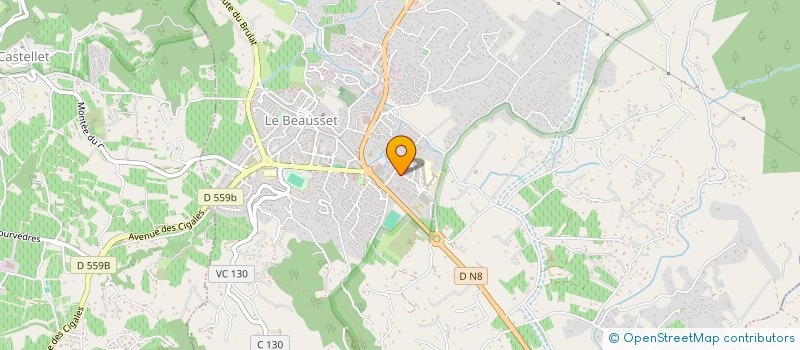 localisation de l'entreprise AUTO STOP 83  LE BEAUSSET