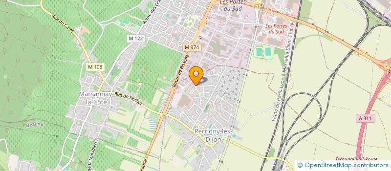 localisation de l'entreprise AUTO SUD à PERRIGNY-LES-DIJON