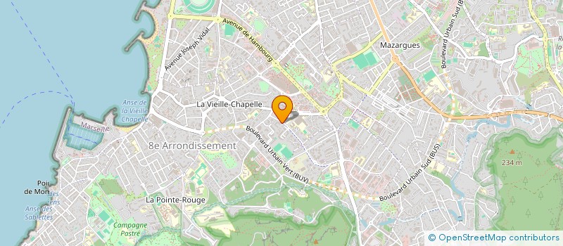 localisation de l'entreprise AUTO SUD BEAUVALLON  MARSEILLE