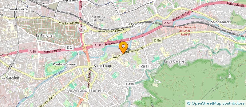 localisation de l'entreprise AUTO SUD EST à MARSEILLE