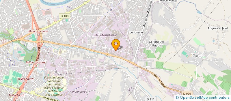 localisation de l'entreprise AUTO SUD PERFORMANCE à ALBI