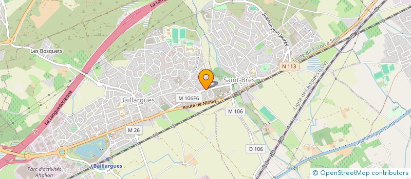 localisation de l'entreprise AUTO T & M à BAILLARGUES
