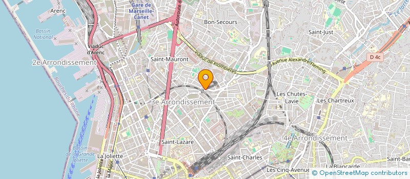 localisation de l'entreprise AUTO TAMPONNEUSES à MARSEILLE