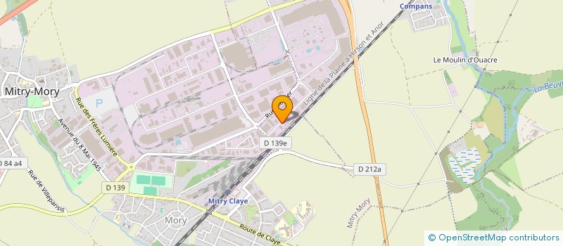 localisation de l'entreprise AUTO TECH  MITRY-MORY