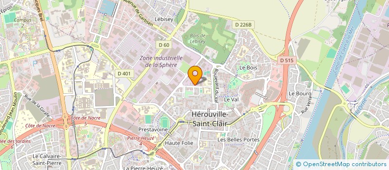 localisation de l'entreprise AUTO TECH SARL à HEROUVILLE-SAINT-CLAIR