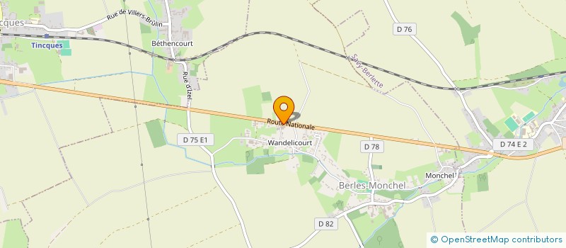 localisation de l'entreprise AUTO TECHNI GAZ  BERLES-MONCHEL