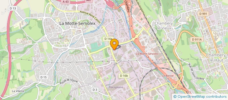 localisation de l'entreprise AUTO TECHNIQUE SAVOIE  LA MOTTE-SERVOLEX