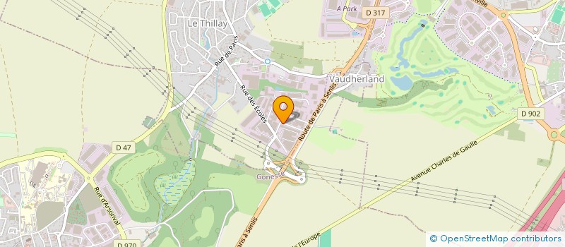 localisation de l'entreprise AUTO THILLAY PLUS  LE THILLAY