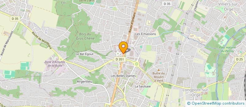 localisation de l'entreprise AUTO TOP à MONTLHERY