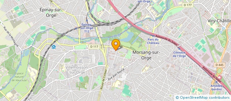 localisation de l'entreprise AUTO.TRANS212 à MORSANG-SUR-ORGE