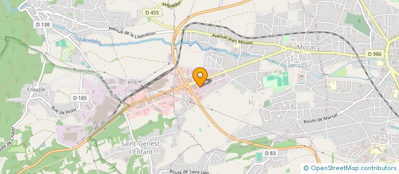localisation de l'entreprise AUTO TRANSIT NEUF OCCASION à MOZAC