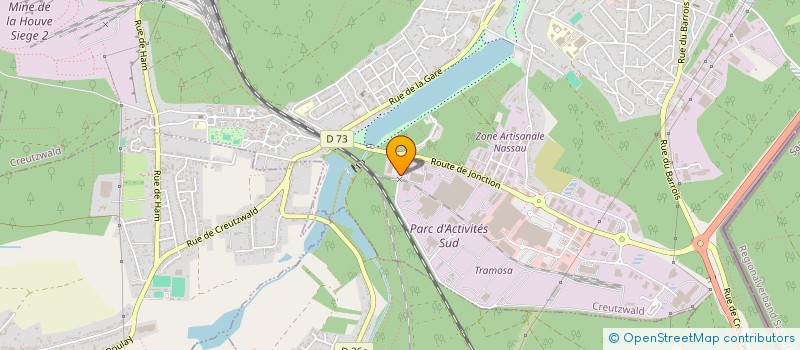 localisation de l'entreprise AUTO TRANSPORT INTERNAT LOCATELLI ARNAUD  CREUTZWALD