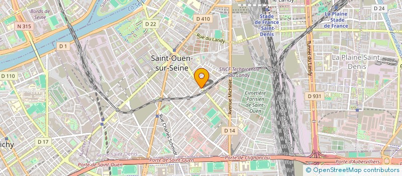 localisation de l'entreprise AUTO TUNING 93 à SAINT-OUEN-SUR-SEINE