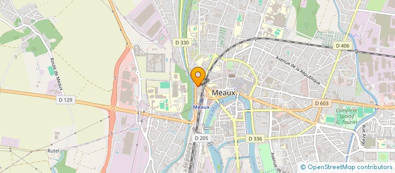 localisation de l'entreprise AUTO-UNIVERS SAS à MEAUX