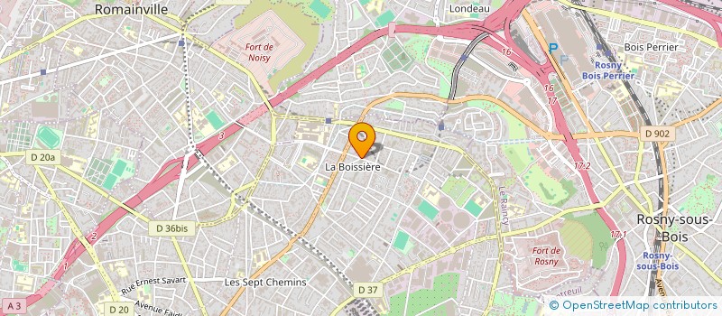 localisation de l'entreprise AUTO URBAINE à MONTREUIL