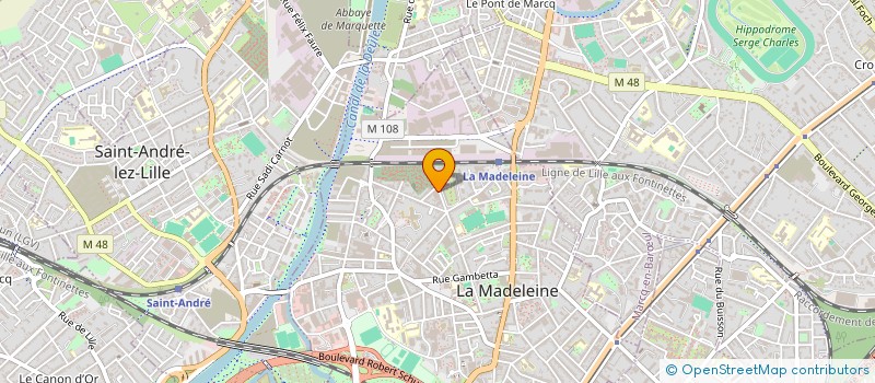 localisation de l'entreprise AUTO UTILITAIRES à LA MADELEINE