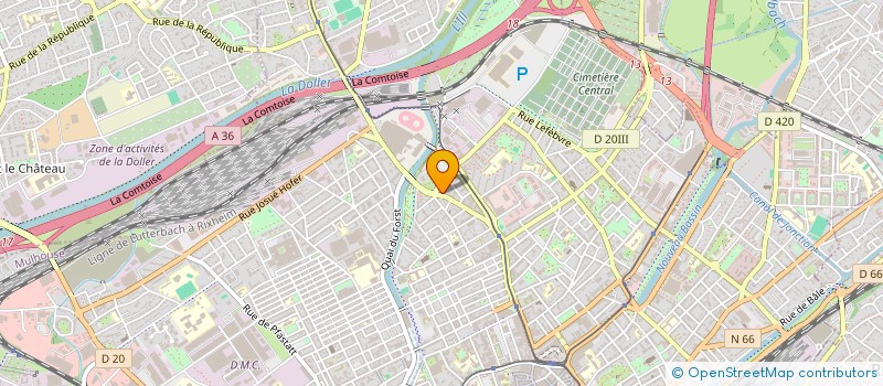 localisation de l'entreprise AUTO UTILITAIRES LOCATION VENTE  MULHOUSE