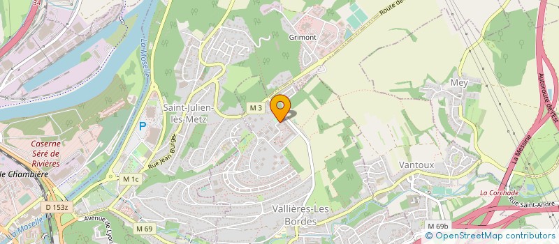 localisation de l'entreprise AUTO VALLIERES 57  METZ